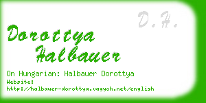 dorottya halbauer business card